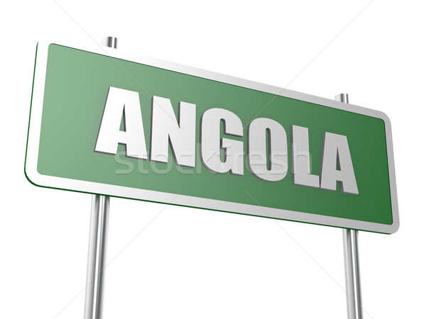 Angola Bild gerendert Kunstwerk benutzt Grafik-Design Stock foto © tang90246