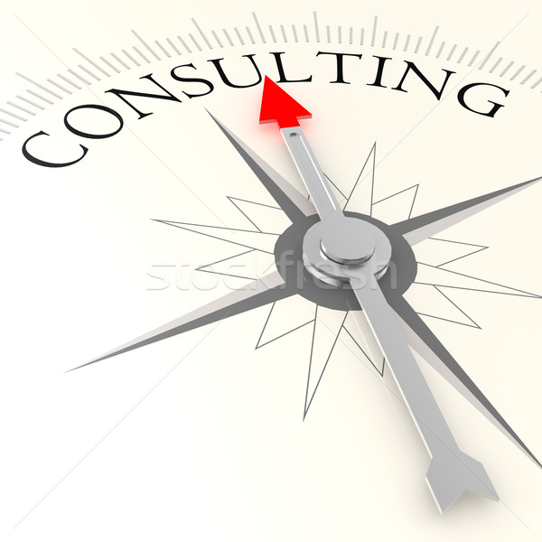 Stock photo: Consulting compass