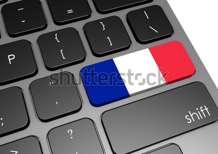 France clavier image rendu utilisé Photo stock © tang90246
