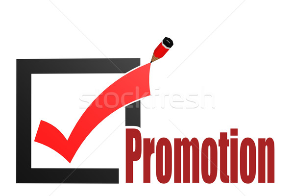 Check mark with promotion word Stock photo © tang90246