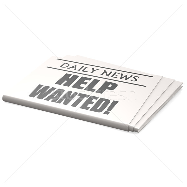 Newspaper help wanted Stock photo © tang90246