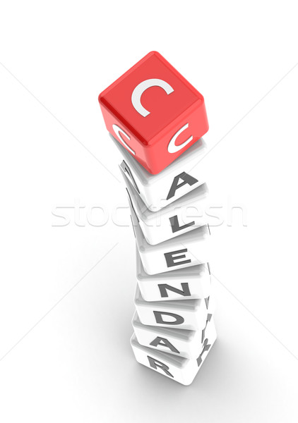 Calendar puzzle word Stock photo © tang90246