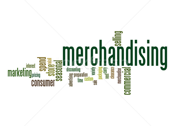 Merchandising word cloud Stock photo © tang90246