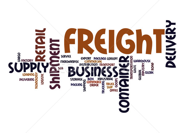 Freight word cloud Stock photo © tang90246
