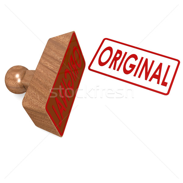 Original carimbo etiqueta selar certidão ícone Foto stock © tang90246
