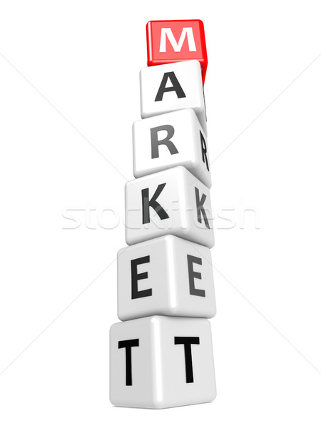 Buzzword market Stock photo © tang90246
