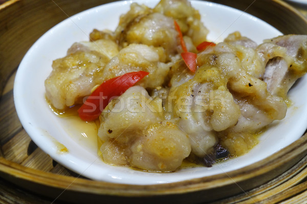 Delicious steamed pork ribs Stock photo © tang90246