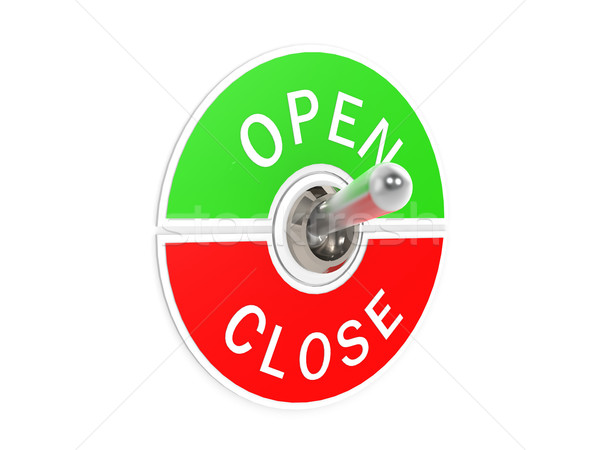 Open close toggle switch Stock photo © tang90246
