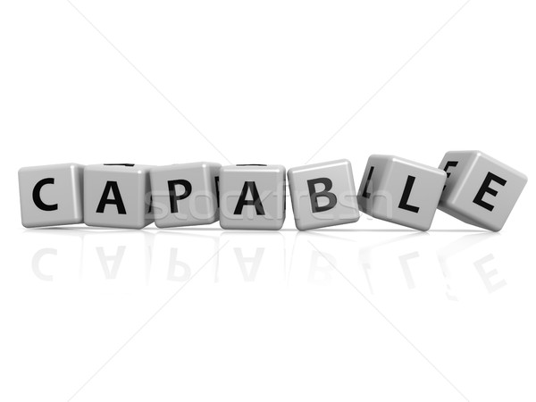 Capable buzzword Stock photo © tang90246