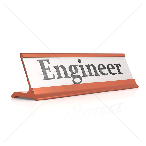 Engineer table tag Stock photo © tang90246