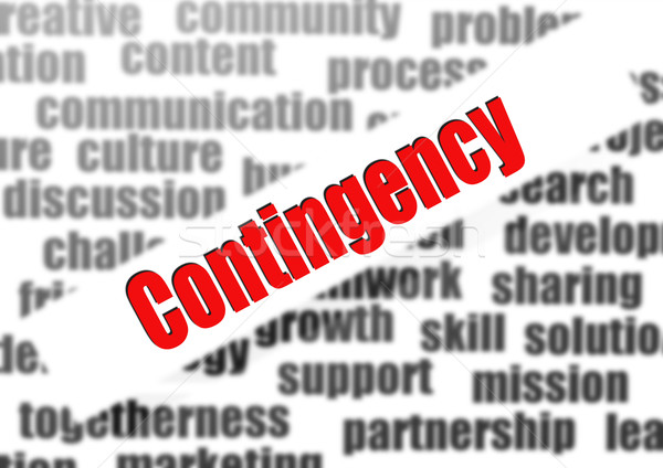 Contingency word cloud Stock photo © tang90246