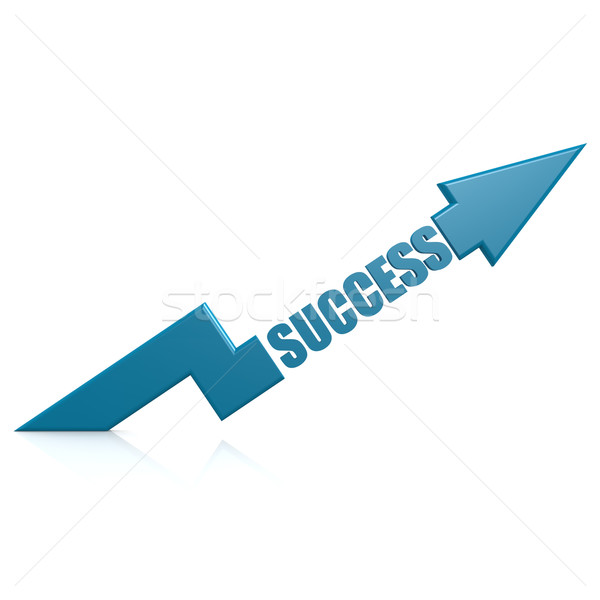 Success arrow up blue Stock photo © tang90246