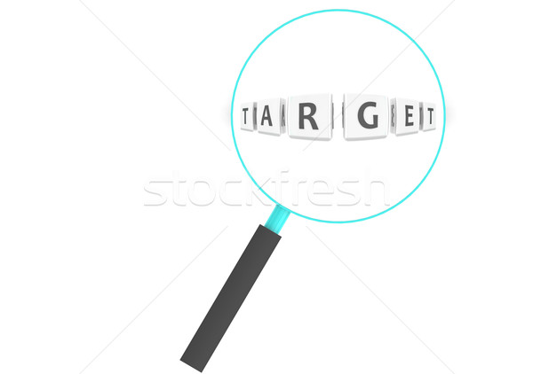 Target afbeelding gerenderd gebruikt grafisch ontwerp Stockfoto © tang90246