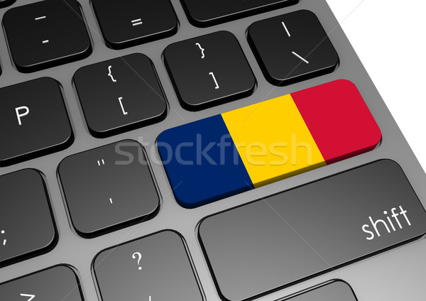 Chade teclado imagem prestados usado Foto stock © tang90246