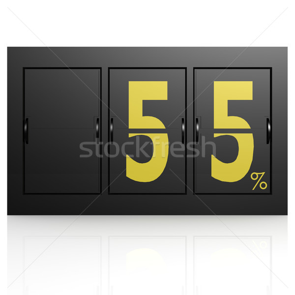 Airport display board 55 percent Stock photo © tang90246