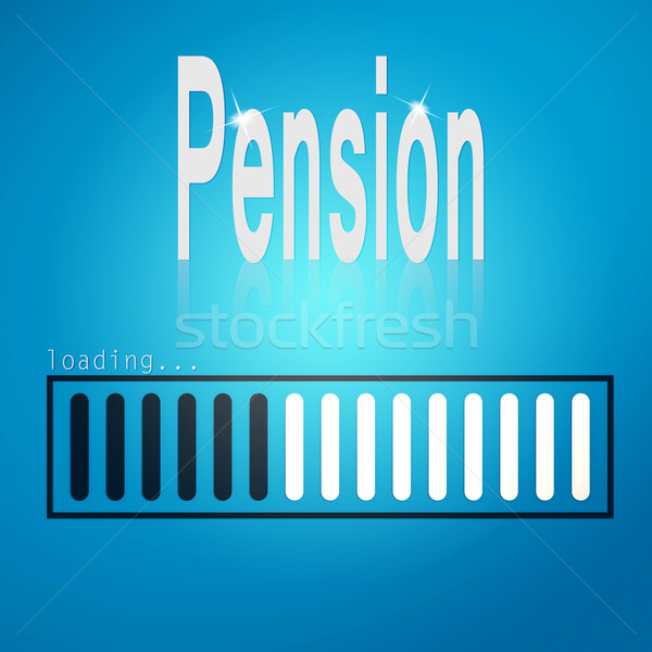 Pension blue loading bar Stock photo © tang90246