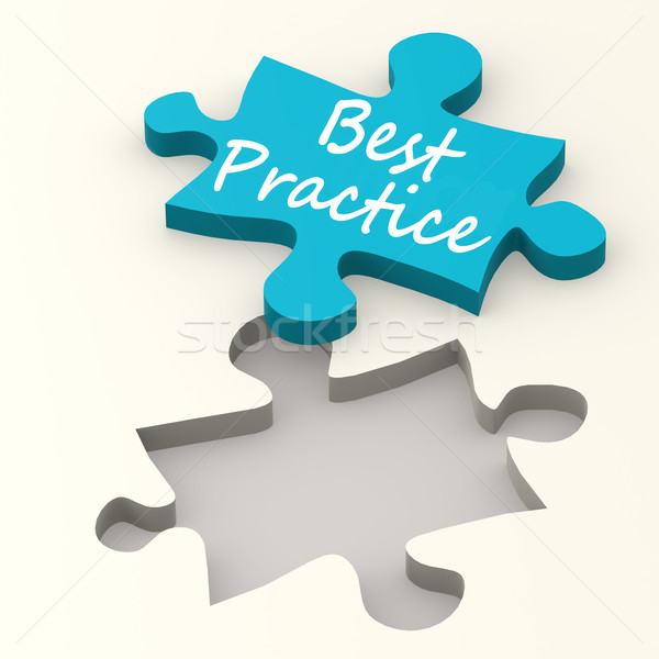 Best practice on puzzle Stock photo © tang90246