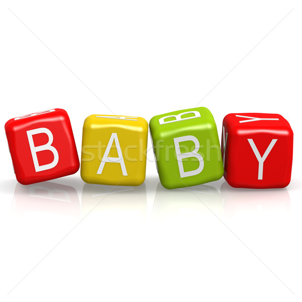 Baby cube word Stock photo © tang90246