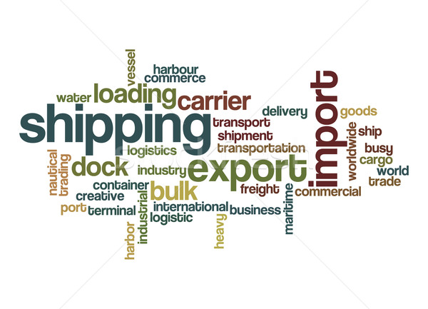 Shipping word cloud Stock photo © tang90246