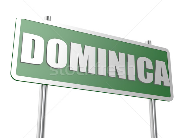 Dominica imagem prestados usado design gráfico Foto stock © tang90246