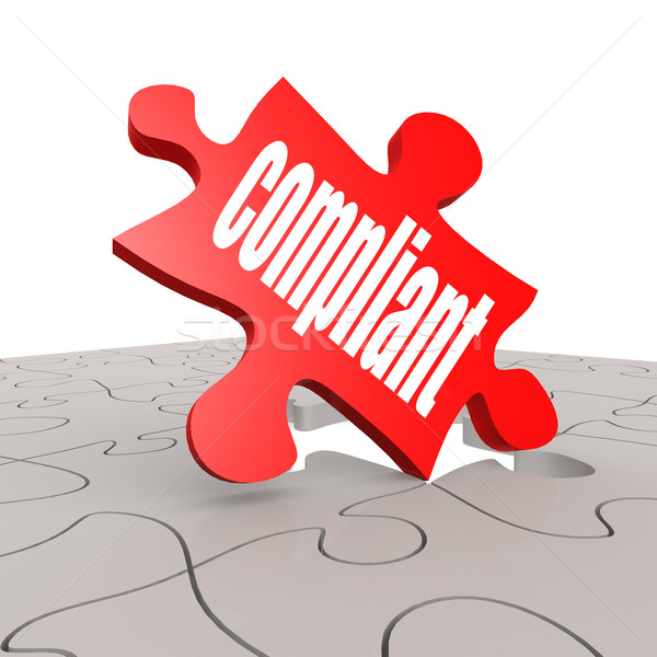 Compliant word with puzzle background Stock photo © tang90246