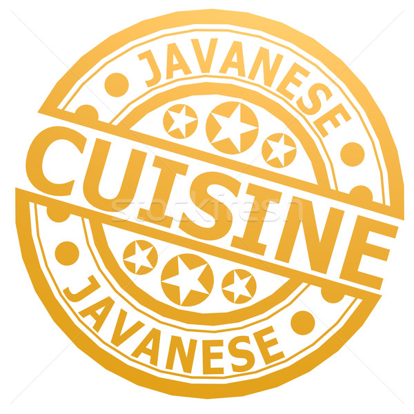 Javanese cuisine stamp Stock photo © tang90246