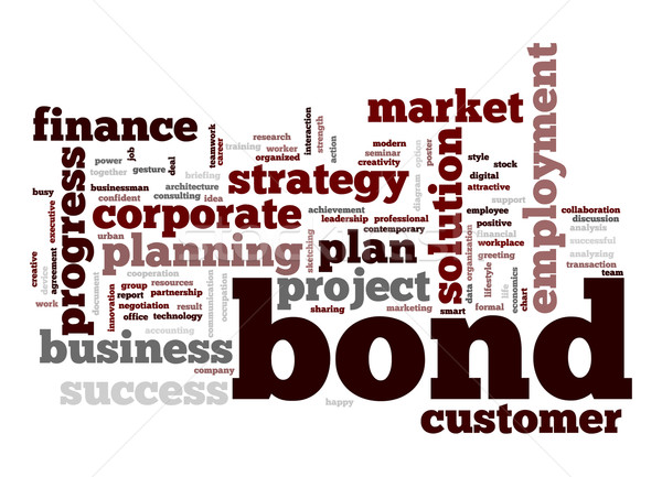 Bond word cloud Stock photo © tang90246