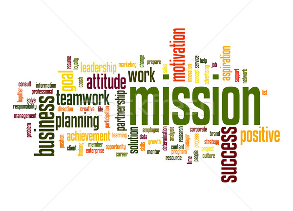 Mission word cloud Stock photo © tang90246