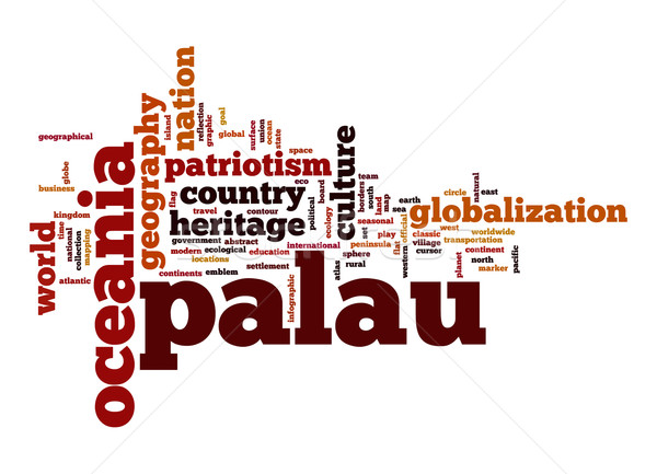 Palau word cloud Stock photo © tang90246