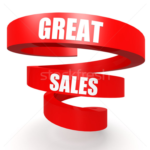 Great sales red helix banner Stock photo © tang90246