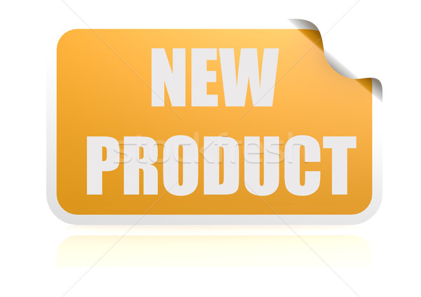 New product yellow sticker Stock photo © tang90246