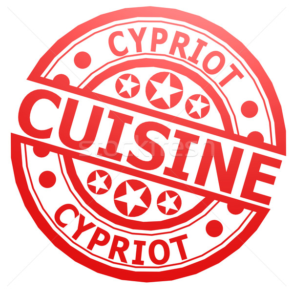 Cypriot cuisine stamp Stock photo © tang90246