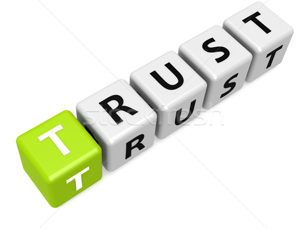 Green trust buzzword Stock photo © tang90246