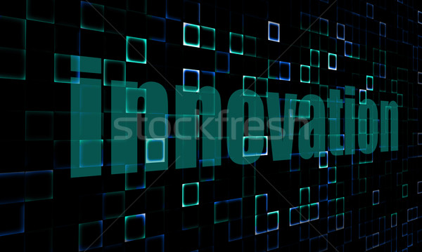 Pixelated words innovation on digital background Stock photo © tang90246