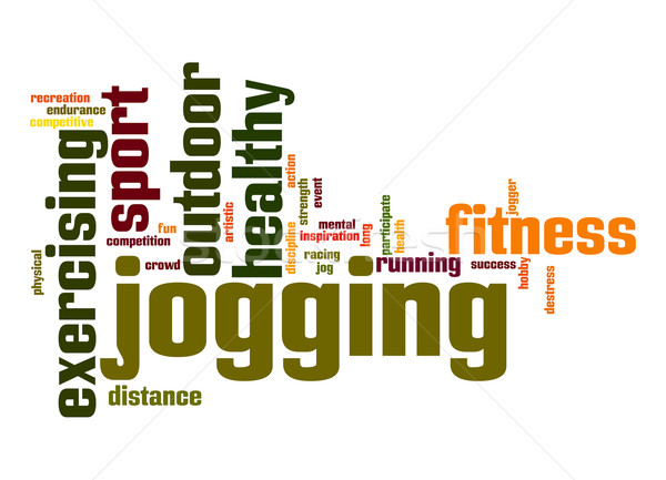 Jogging word cloud Stock photo © tang90246