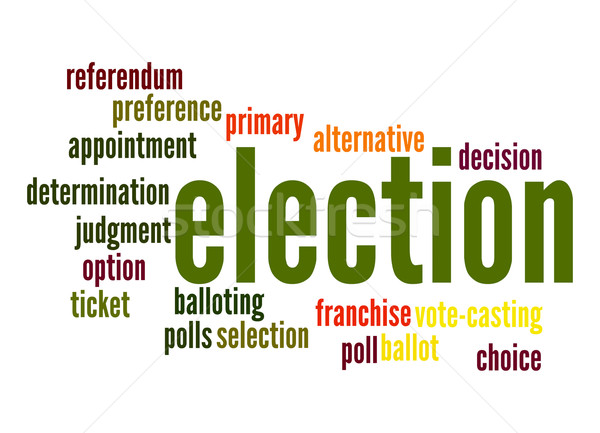 Election word cloud Stock photo © tang90246