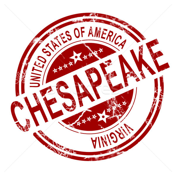 Chesapeake Virginia stamp with white background Stock photo © tang90246
