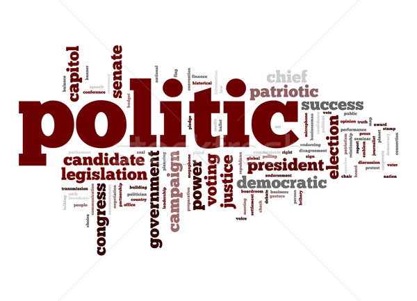 Politic word cloud Stock photo © tang90246