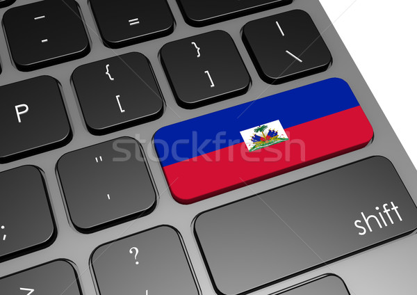 Haiti tastiera immagine reso usato Foto d'archivio © tang90246