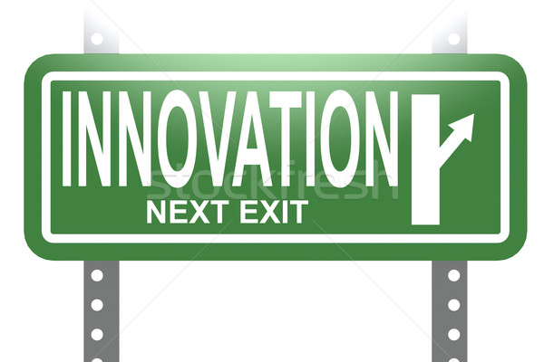 Innovation green sign board isolated Stock photo © tang90246