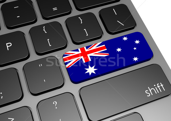 Australia tastiera immagine reso usato Foto d'archivio © tang90246