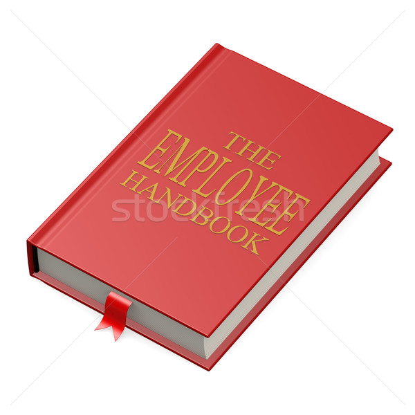 Stock photo: The employee handbook
