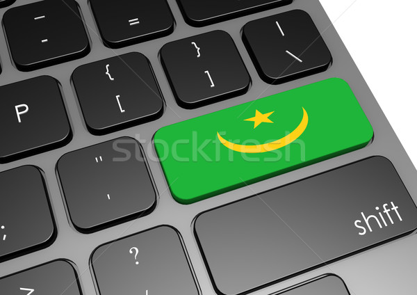 Mauritania tastatură imagine prestate folosit Imagine de stoc © tang90246