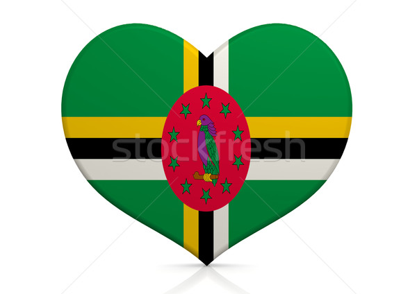 Dominica coração fundo viajar país conceito Foto stock © tang90246