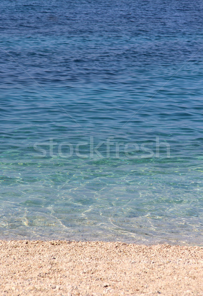 Deniz su yeşil kum güzel taşlar Stok fotoğraf © tannjuska