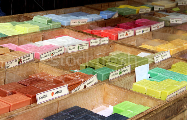 Szappan szuvenír Marseille Franciaország bolt piac Stock fotó © tannjuska