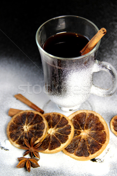 Tradizionale Natale legno essiccati arance ghirlanda Foto d'archivio © tannjuska