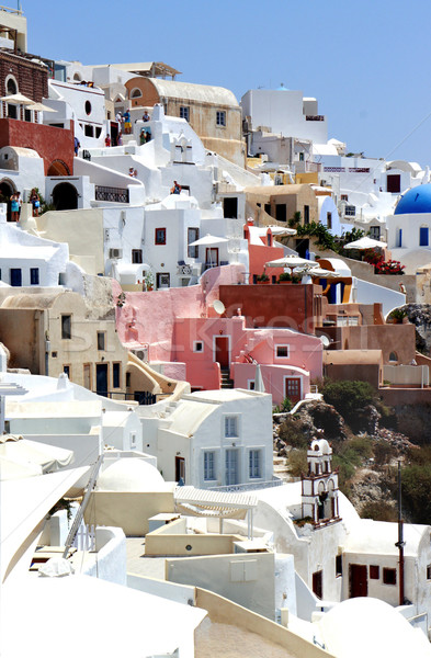 [[stock_photo]]: Santorin · incroyable · blanche · maisons · paysage · mer