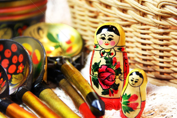 Mix of traditional Russian Souvenirs   Stock photo © tannjuska