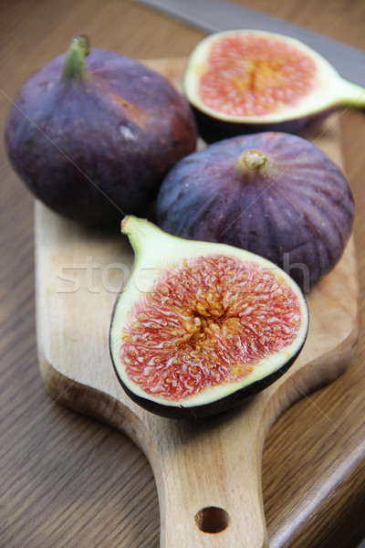 Beautiful ripe fresh pulpy figs on the table Stock photo © tannjuska
